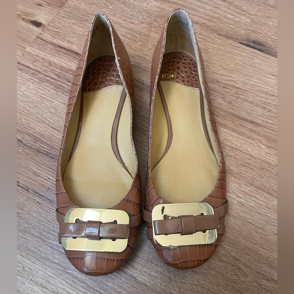 Nine West leather flats, size 7 1/2